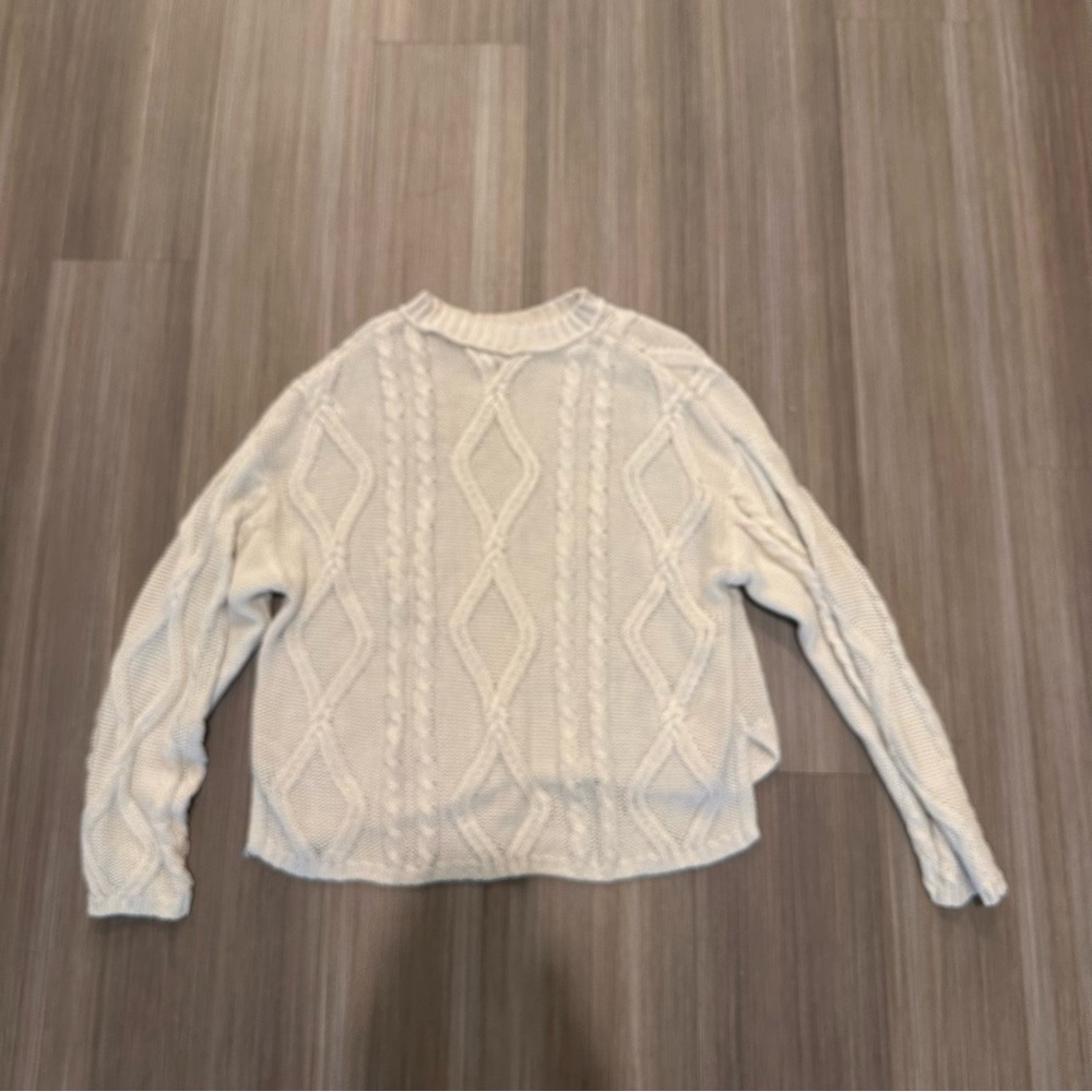 Wild Fable Cream Cable Knit Sweater